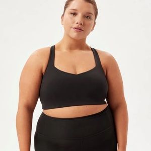 Riley sweetheart strapy bra - black